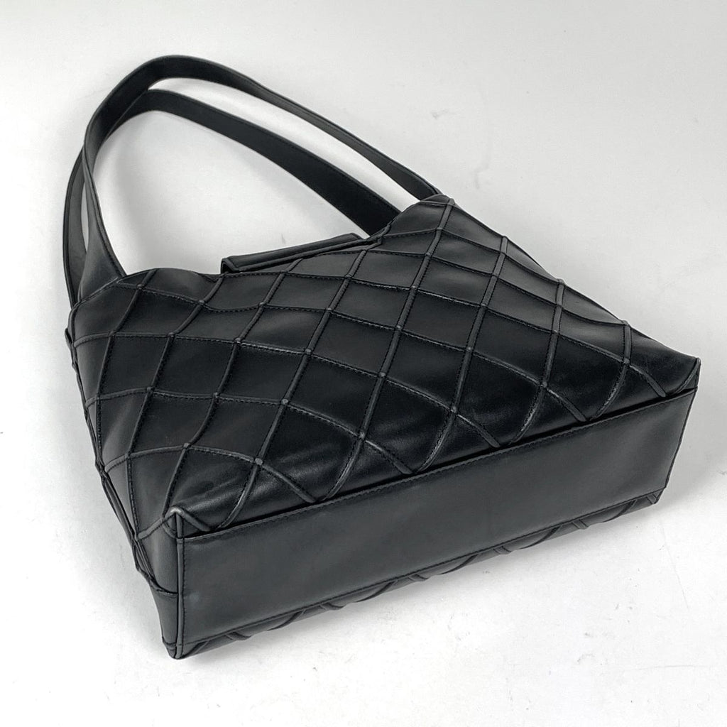 Chanel Tote CC Logo Cosmos Line Leather Black — view 2
