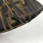 Fendi Etnico Handbag Zucca Pattern Perforated Canvas Brown — view 3