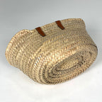 Celine Classic Pannier Tote Basket 2-Way Raffia Natural Brown — view 2