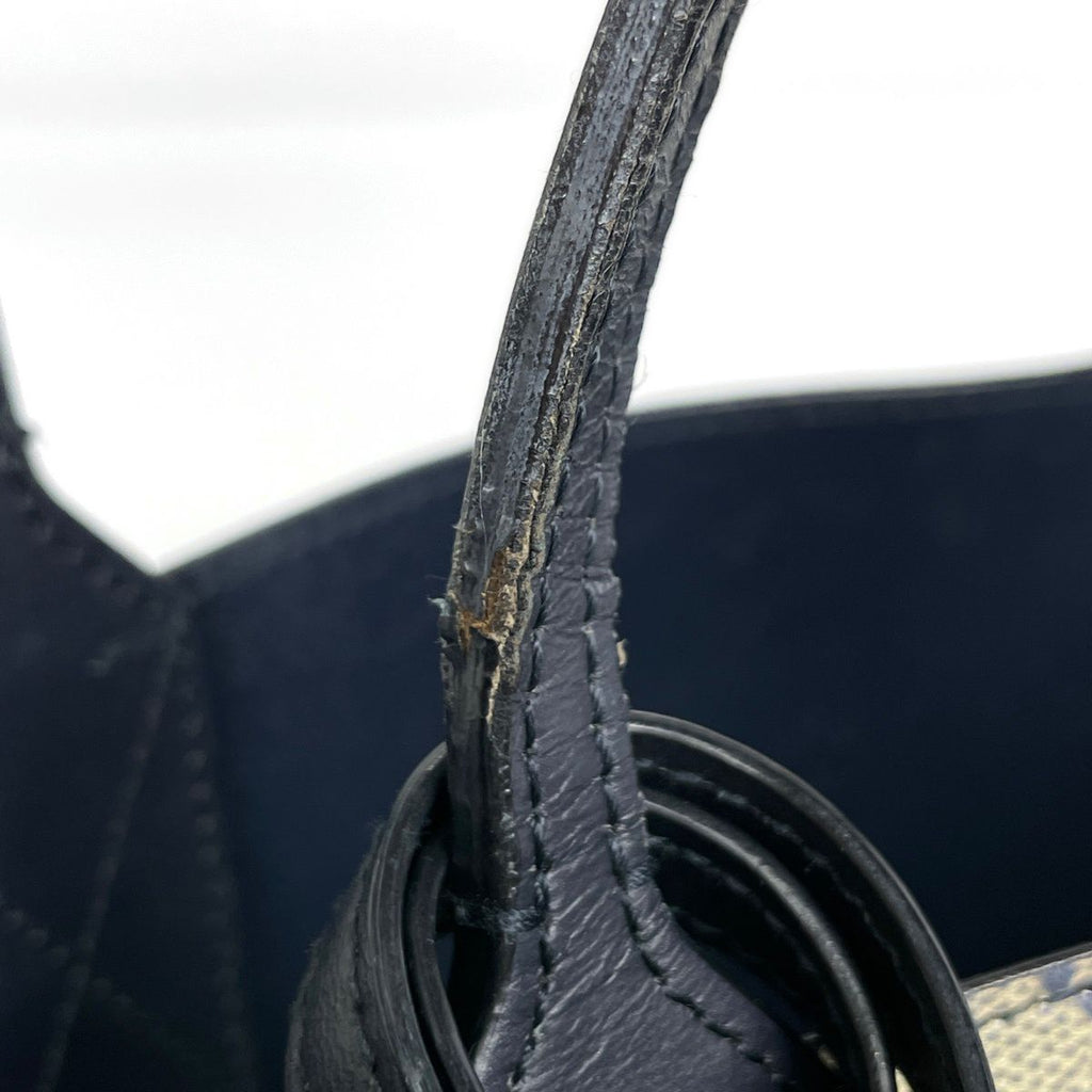 Gucci Tote GG Blue Muss Reversible Floral Pattern Supreme Beige — view 4