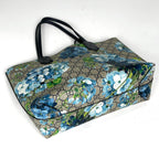 Gucci Tote GG Blue Muss Reversible Floral Pattern Supreme Beige — view 2