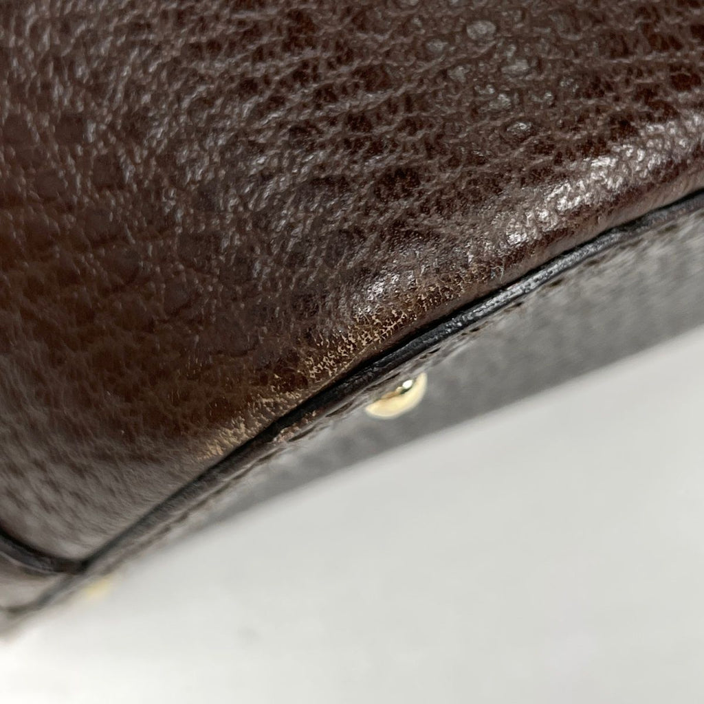 Gucci Horsebit Tote Leather Brown — view 3