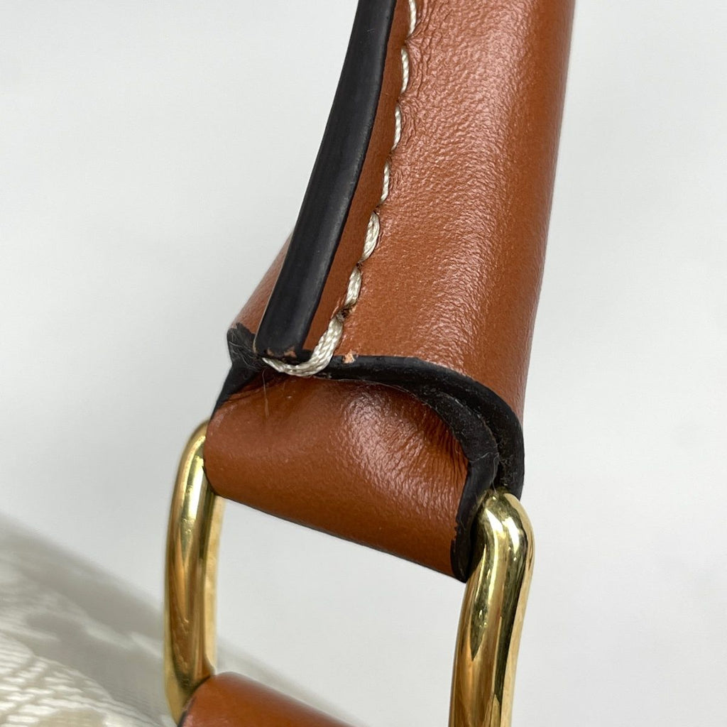 Celine Triomphe Small Boston Handbag 2-Way Beige Brown — view 4