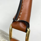 Celine Triomphe Small Boston Handbag 2-Way Beige Brown — view 4
