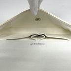 Chanel Shoulder Bag CC Logo Chocolate Bar Enamel Patent Leather White Black — view 8