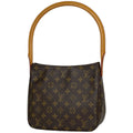 Louis Vuitton Looping MM Shoulder Bag Monogram Brown