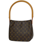 Louis Vuitton Looping MM Shoulder Bag Monogram Brown