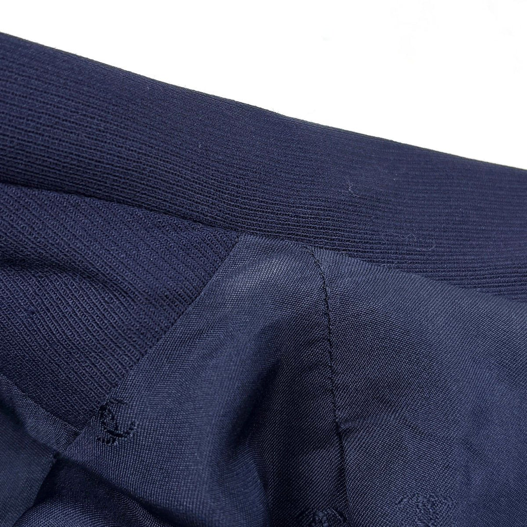 Chanel CC Logo Button Tailored Jacket Outer Wool Navy — view 6