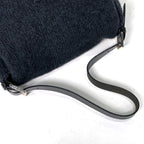Fendi Shoulder Bag Zucca Logo Mamma Bucket Fabric Black Navy — view 6