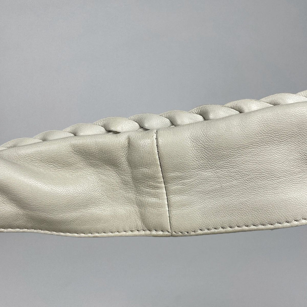 Bottega Veneta Shoulder Bag Intrecciato Leather Ivory — view 7