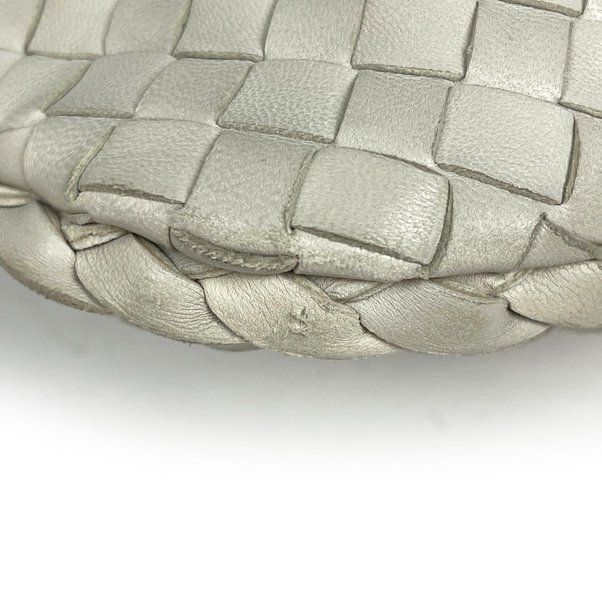 Bottega Veneta Shoulder Bag Intrecciato Leather Ivory — view 3