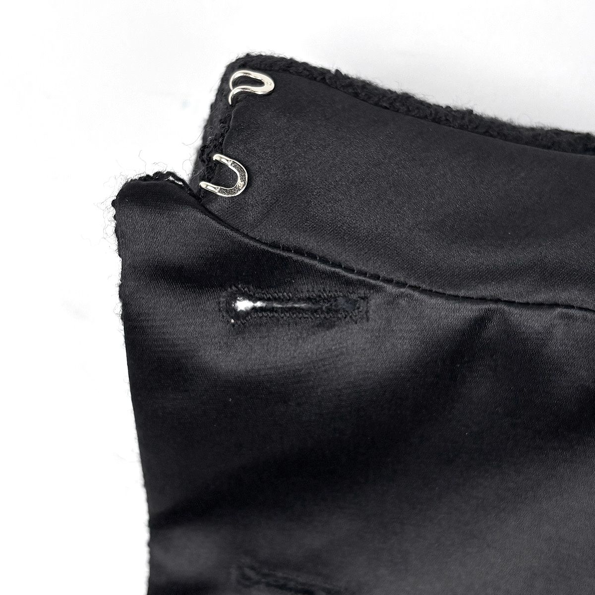 Chanel Tweed Jacket Short Length Wool Black — view 6
