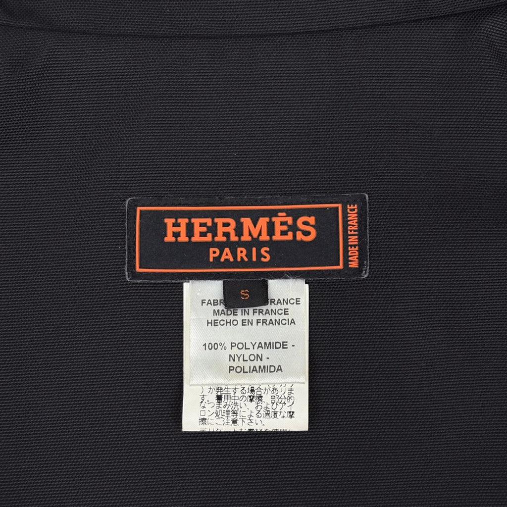 Hermes Zip Up Jacket Nylon Black — view 8