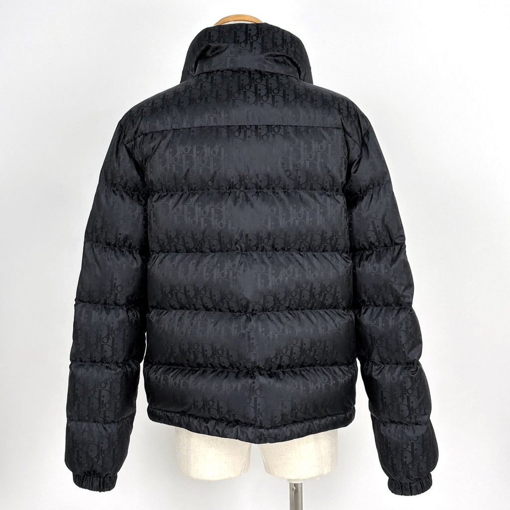 Dior Oblique Down Jacket Trotter Pattern Black — view 3