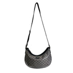 Gucci Square Coating GG Crystal Shoulder Bag Black Gold