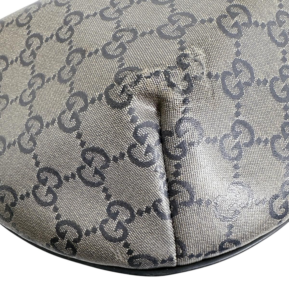 Gucci Square Coating GG Crystal Shoulder Bag Black Gold — view 6