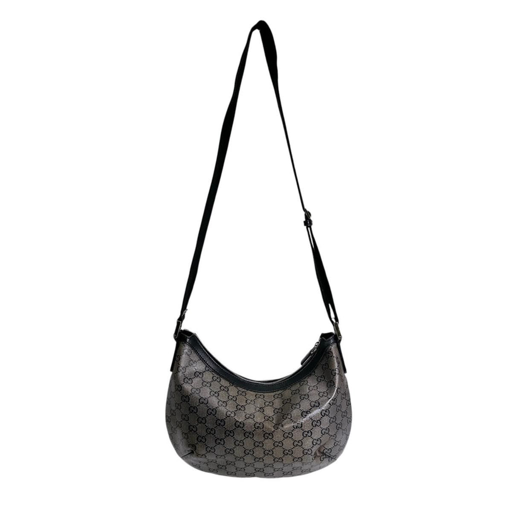 Gucci Square Coating GG Crystal Shoulder Bag Black Gold — view 2