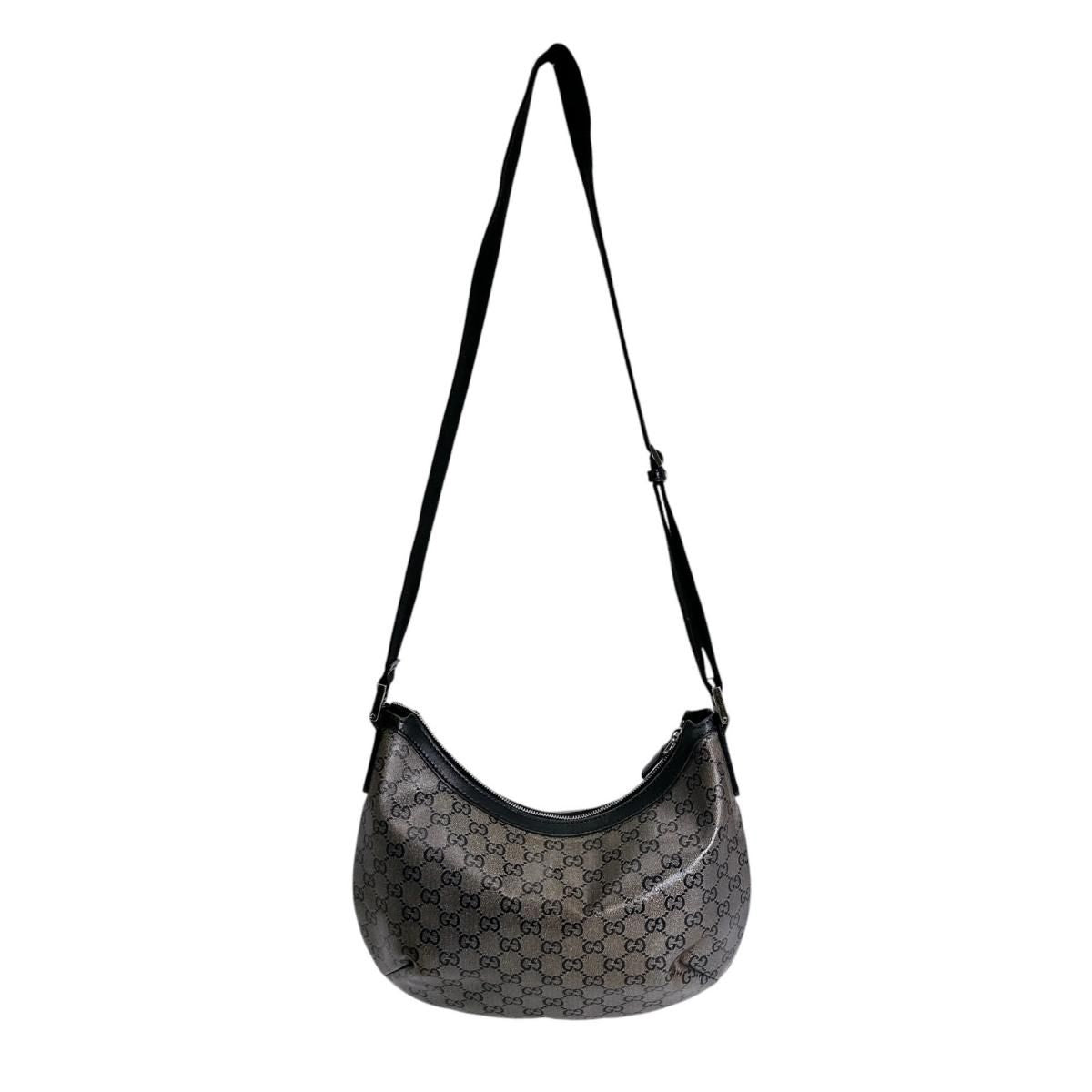 Gucci Square Coating GG Crystal Shoulder Bag Black Gold — view 2