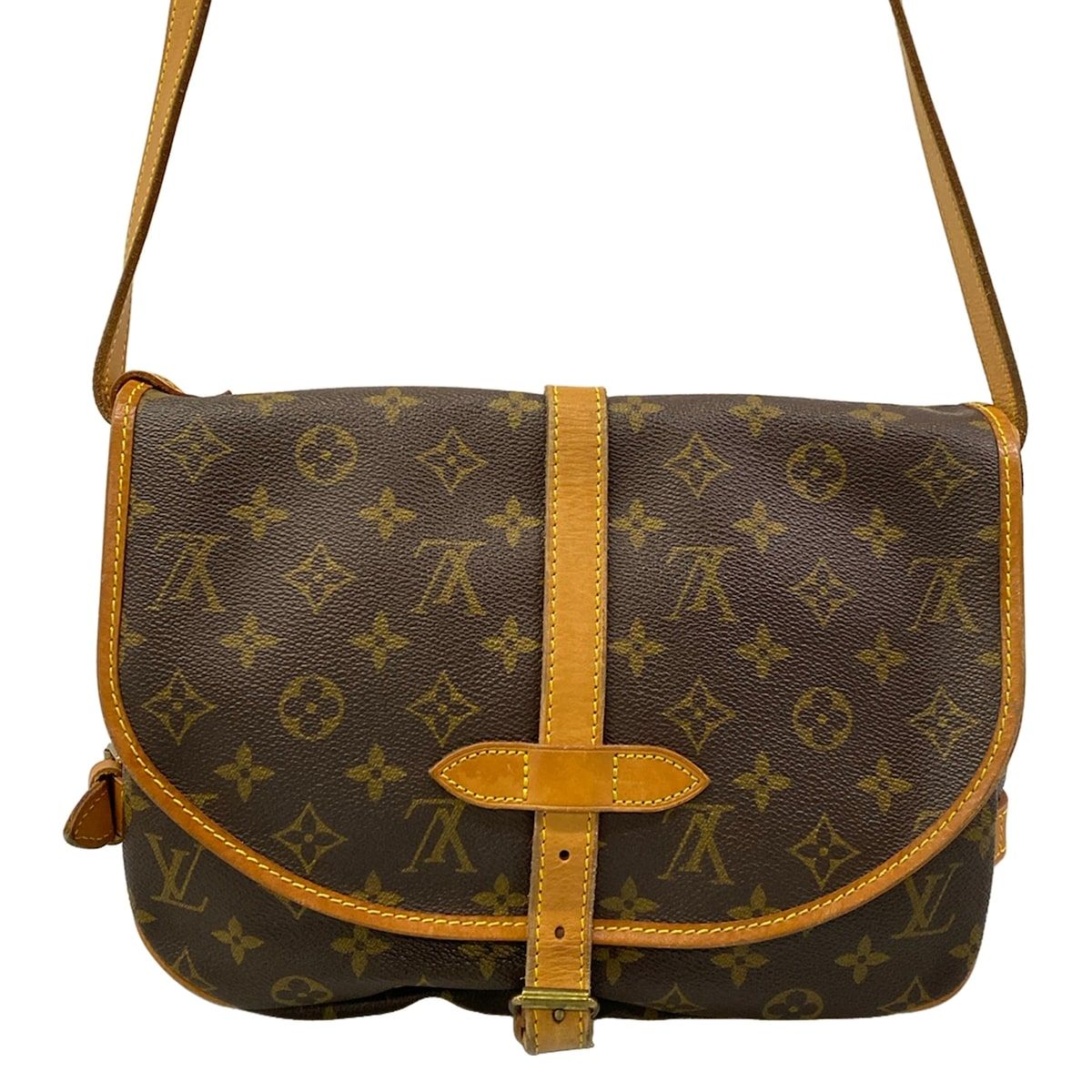 Louis Vuitton Shoulder Bag Monogram Saumur 30 Screw Removal — view 3