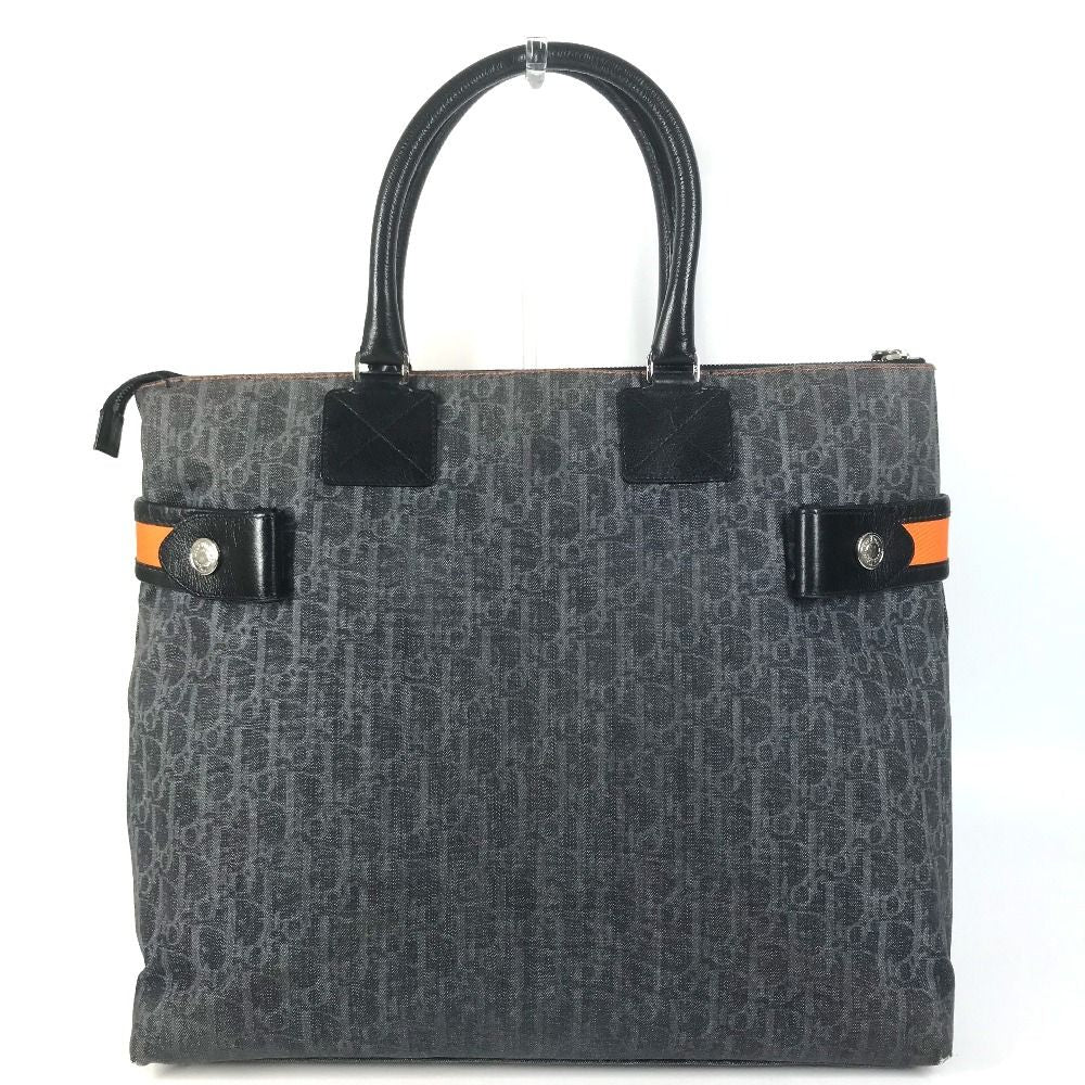 Dior Handbag Trotter Logo Denim Leather Blue — view 2