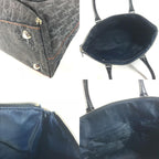 Dior Handbag Trotter Logo Denim Leather Blue — view 8