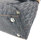Dior Handbag Trotter Logo Denim Leather Blue — view 6
