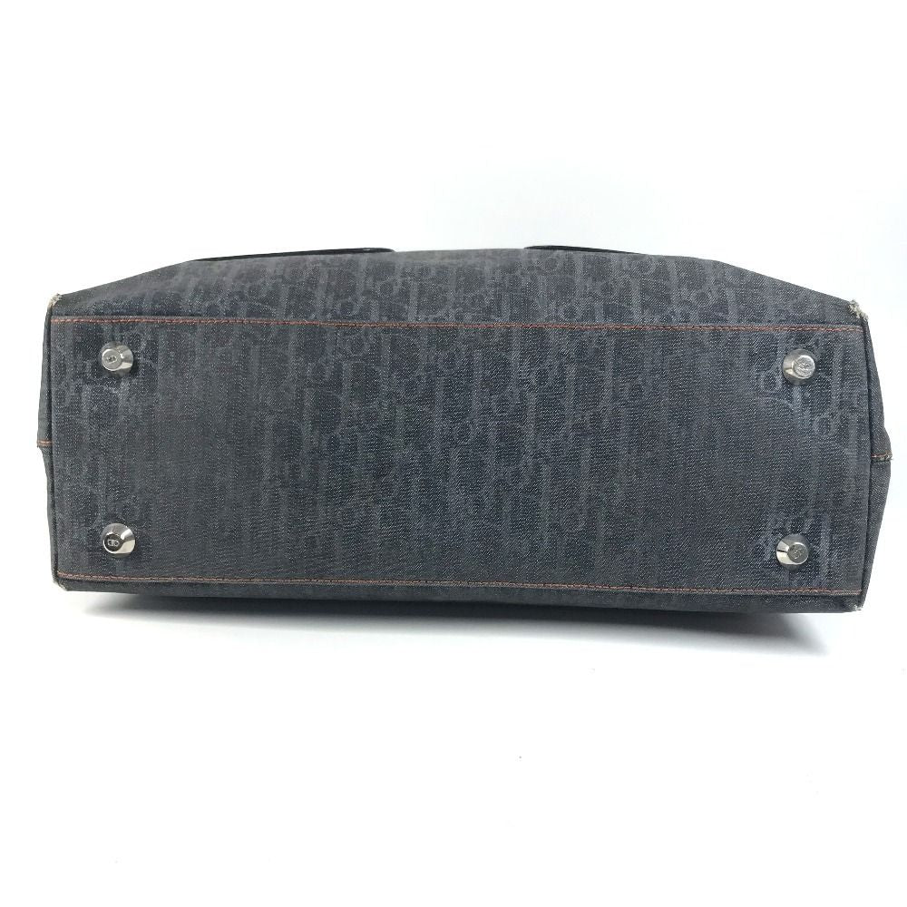 Dior Handbag Trotter Logo Denim Leather Blue — view 5