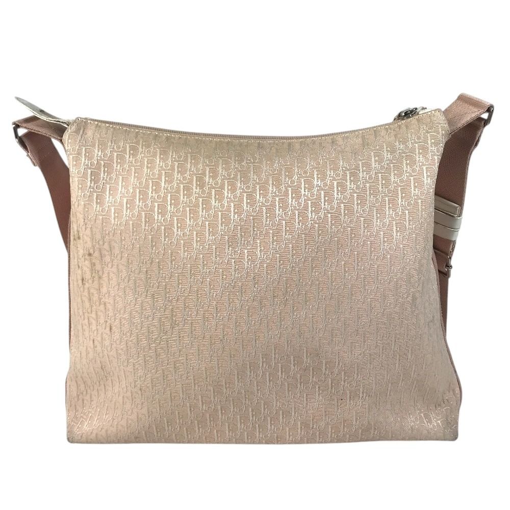 Dior Shoulder Bag Trotter Logo Canvas Leather Pink — view 2