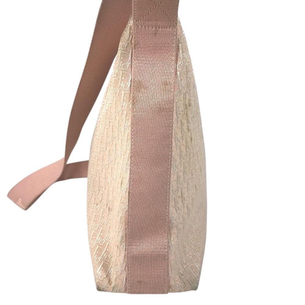 Dior Shoulder Bag Trotter Logo Canvas Leather Pink — view 3