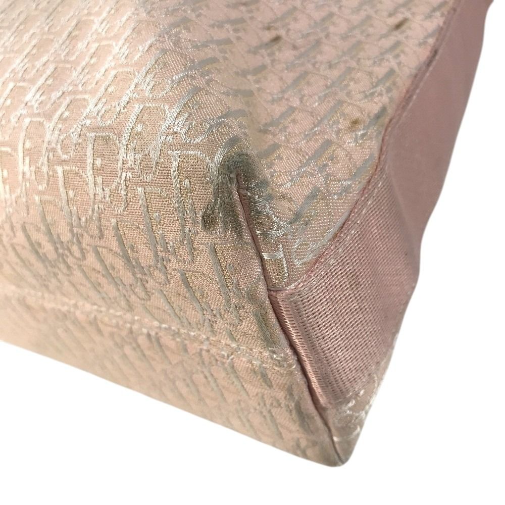 Dior Shoulder Bag Trotter Logo Canvas Leather Pink — view 6