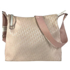 Dior Shoulder Bag Trotter Logo Canvas Leather Pink