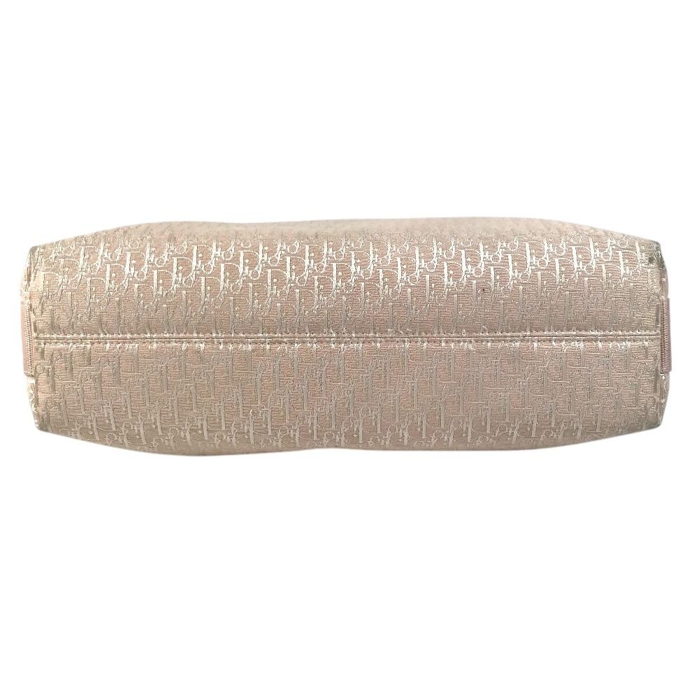 Dior Shoulder Bag Trotter Logo Canvas Leather Pink — view 5
