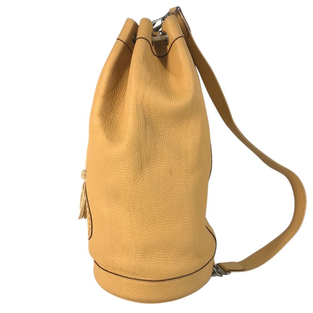 Hermes Shoulder Bag Lunch Taurillon Clemence Yellow Beige — view 3