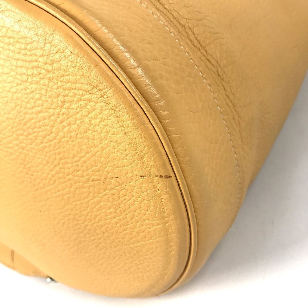 Hermes Shoulder Bag Lunch Taurillon Clemence Yellow Beige — view 6
