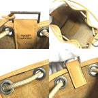 Hermes Shoulder Bag Lunch Taurillon Clemence Yellow Beige — view 8