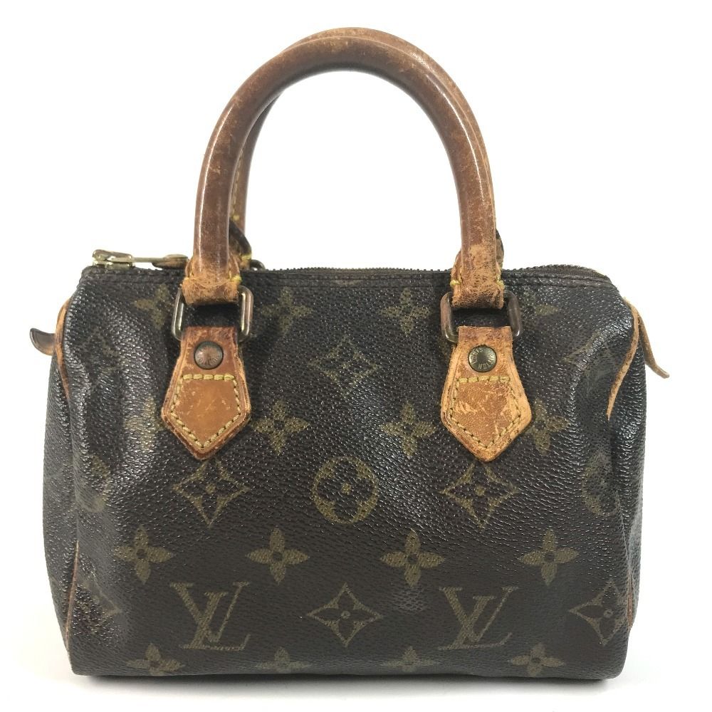 Louis Vuitton Handbag Mini Speedy Monogram Canvas Brown