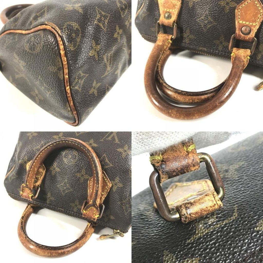 Louis Vuitton Handbag Mini Speedy Monogram Canvas Brown — view 7
