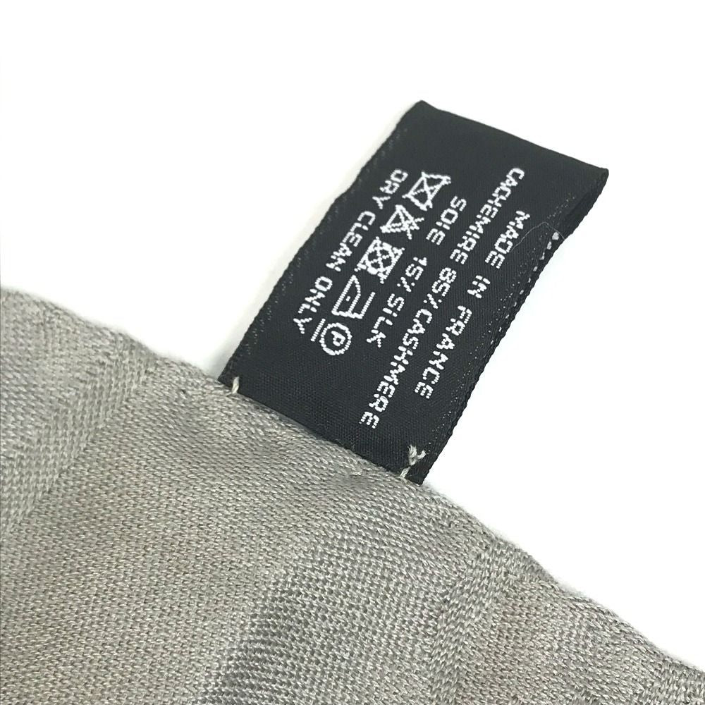 Hermes Shawl New Libris Cashmere Gray Scarf — view 8