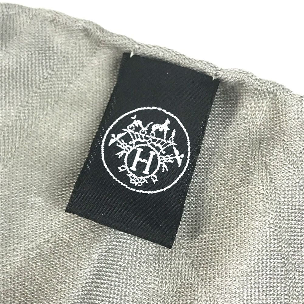 Hermes Shawl New Libris Cashmere Gray Scarf — view 7