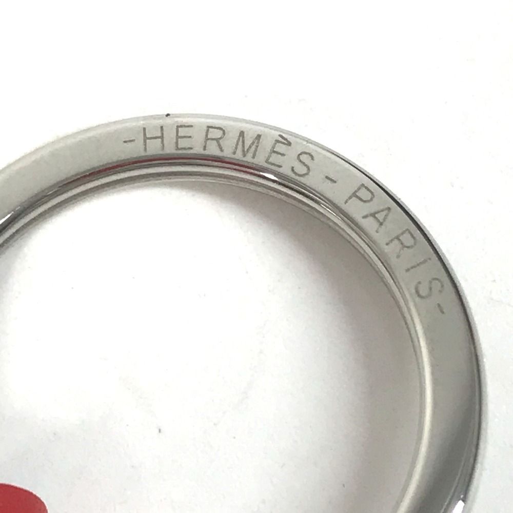 Hermes Charm Clochette Leather Red Keychain — view 8
