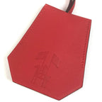 Hermes Charm Clochette Leather Red Keychain — view 3