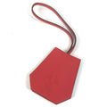 Hermes Charm Clochette Leather Red Keychain