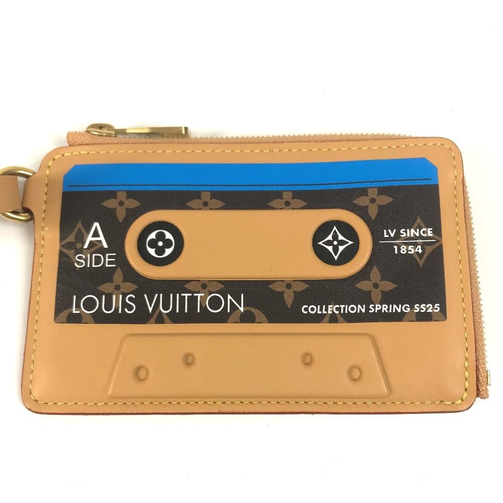 Louis Vuitton Card Case Holder LV Tape Cassette Monogram Canvas Brown — view 3