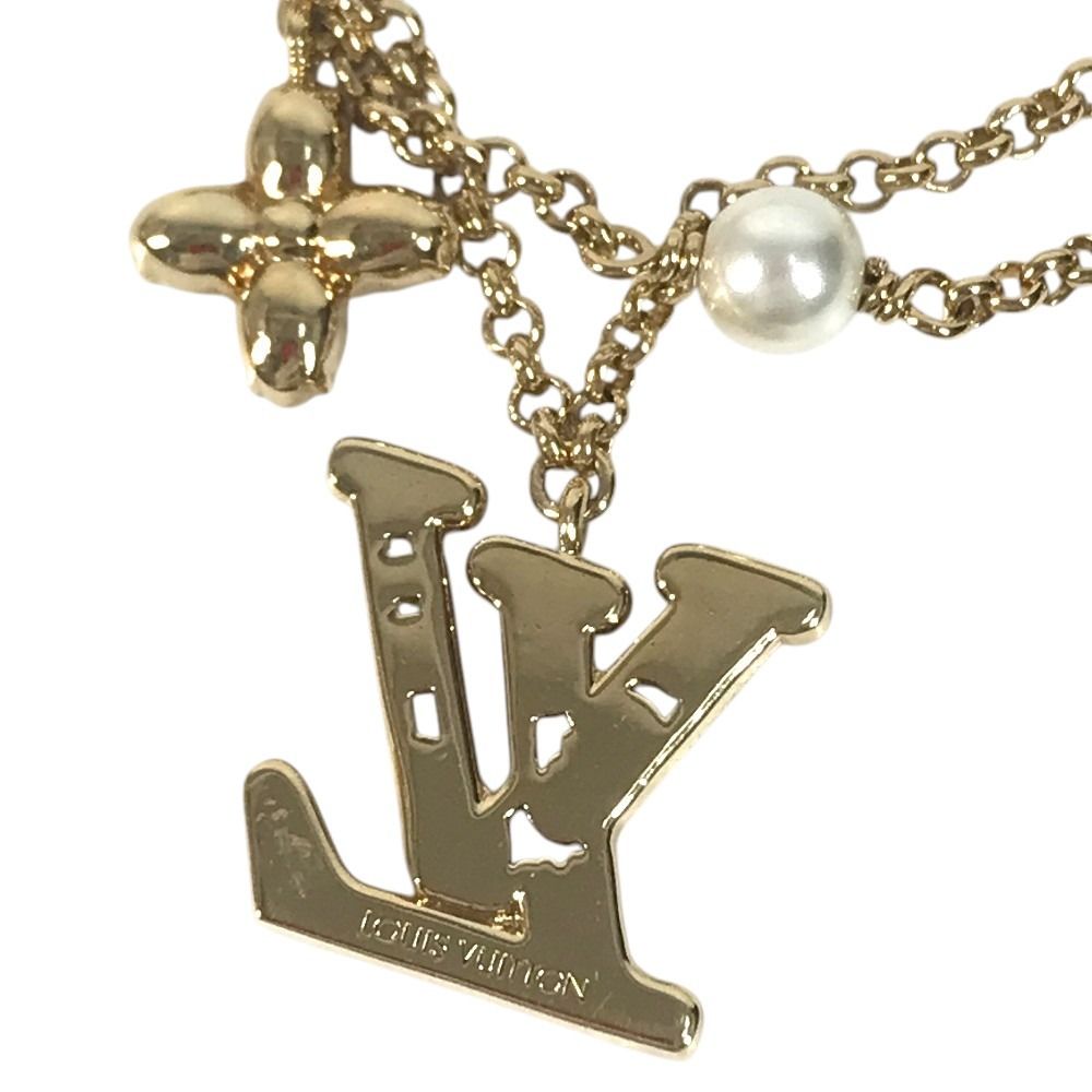 Louis Vuitton Bracelet LV Metal Strass Gold — view 7