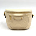 Louis Vuitton Mini Bum Monogram Empreinte Leather Ivory Belt Bag Gold