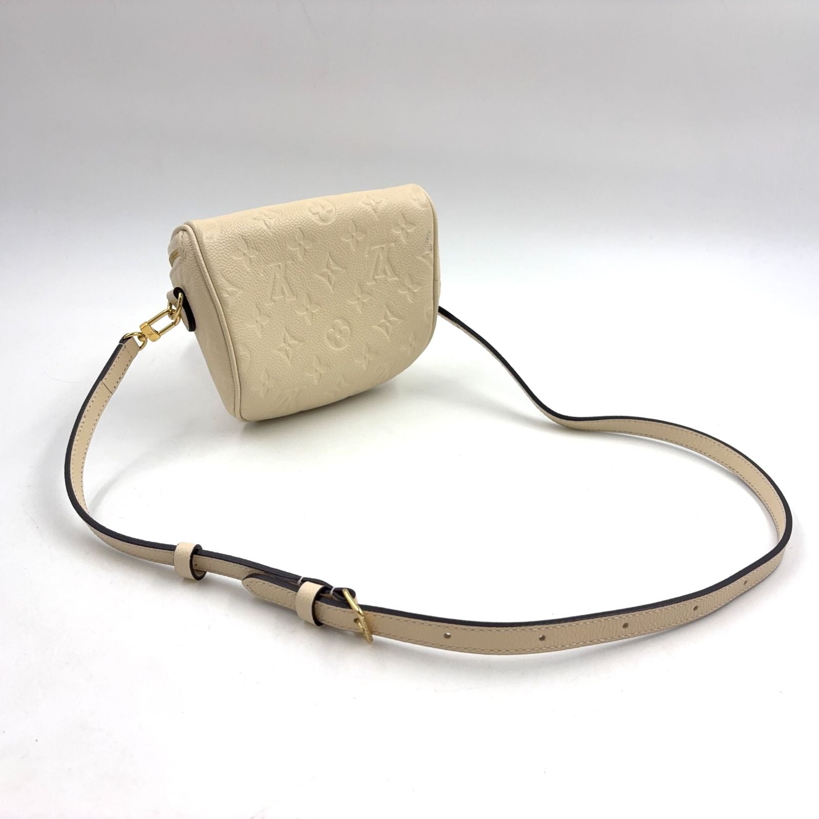 Louis Vuitton Mini Bum Monogram Empreinte Leather Ivory Belt Bag Gold — view 2