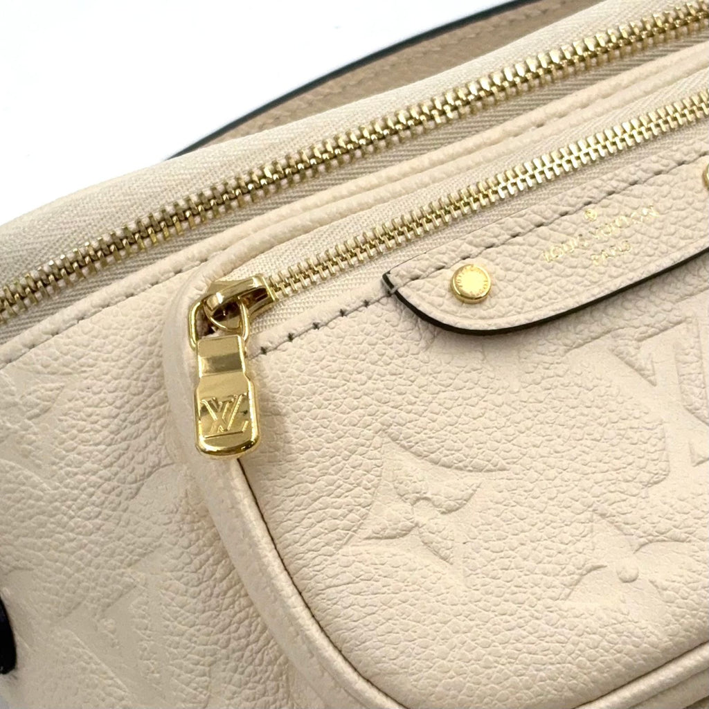 Louis Vuitton Mini Bum Monogram Empreinte Leather Ivory Belt Bag Gold — view 8