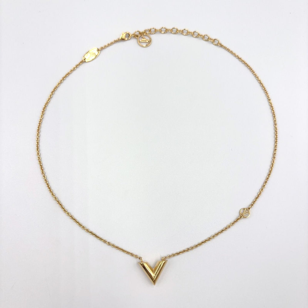 Louis Vuitton Essential Metal Gold Necklace — view 3