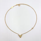 Louis Vuitton Essential Metal Gold Necklace — view 3