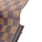 Louis Vuitton Business Card Holder Damier Ebene Leather Brown Case — view 8